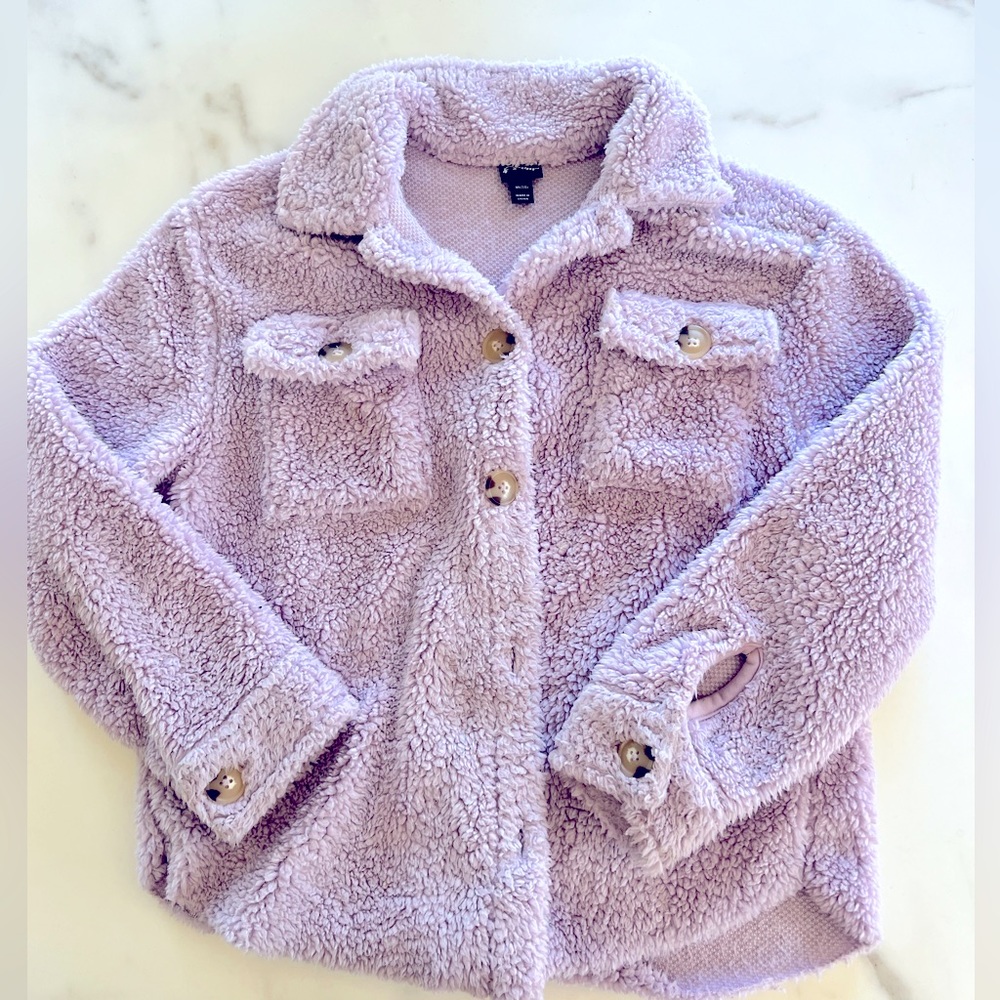 Girls art class shacket - Size m 7/8. Prettiest shade of purple! Like New!
